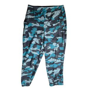 Lululemon Athletica Size 6 Women's Joggers Zip Pockets Camouflage Blue Green